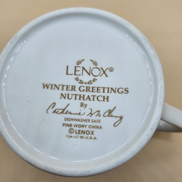 Lenox Winter Greetings NUTHATCH Bird, Catherine Mc Chang, USA - Picture 7 of 9